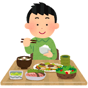 食事（男性）イラスト２